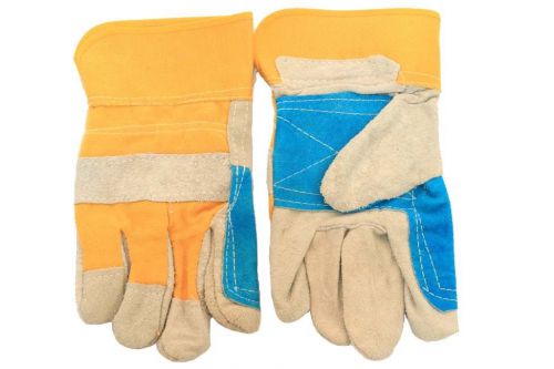 Cow Hide Leather Working Gloves Large Heavy Duty