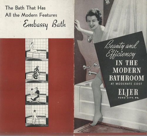 Lavatories Bathroom Fixtures  Bath Tubs 1950 Brochure Eljer Inc. Ford City PA