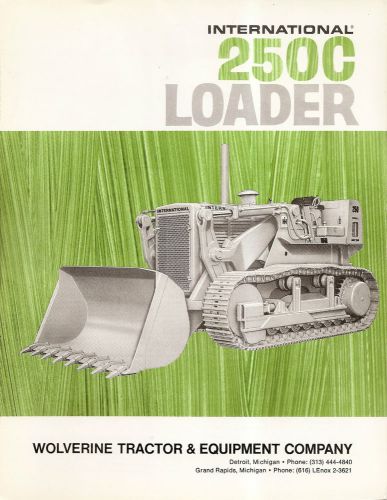Equipment Brochure - International - IH 250C - Crawler Loader - 1971 (EB844)