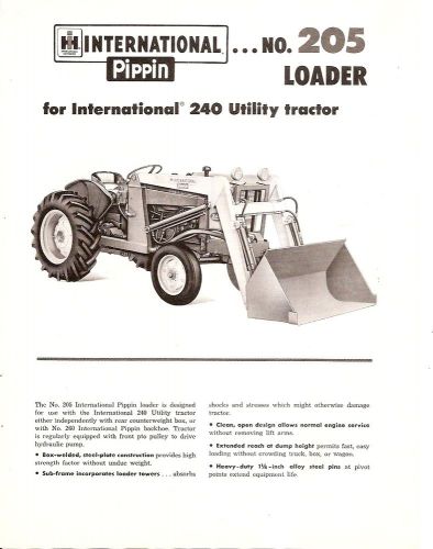 Equipment Brochure - IH - Pippin - 205 - Loader for 240 Tractor (E1793)