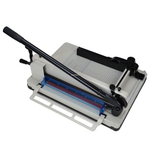 12&#034; a4-b7 commercial paper cutter guillotine 400 sheet desktop metal base for sale