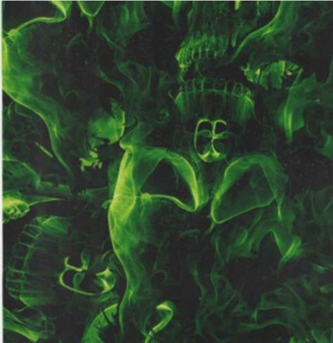 Hydrographic Film-Green Skulls-1 Square Meter