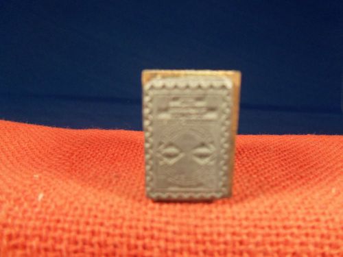antique printer&#039;s  cut/block ..FAMILY DISCOUNT STAMP CO. 10 STAMP  1 X 3/4&#034;