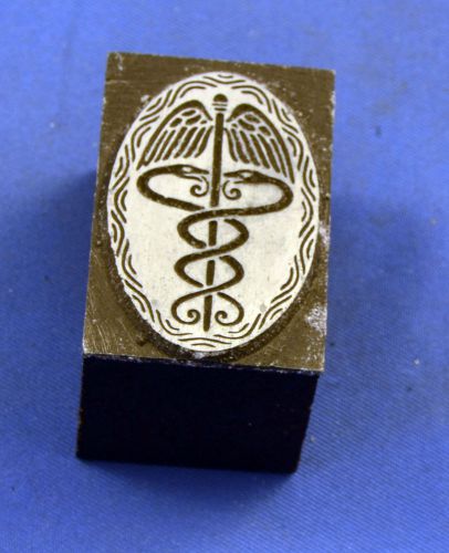 Unusual Caduceus Printer&#039;s Block