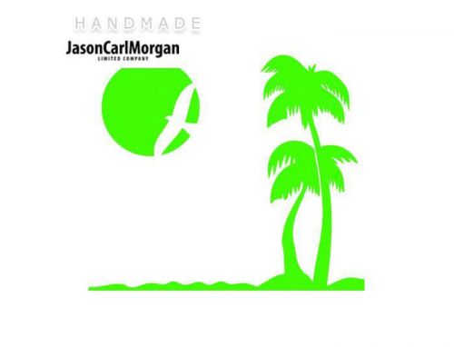 JCM® Iron On Applique Decal, Beach Neon Green