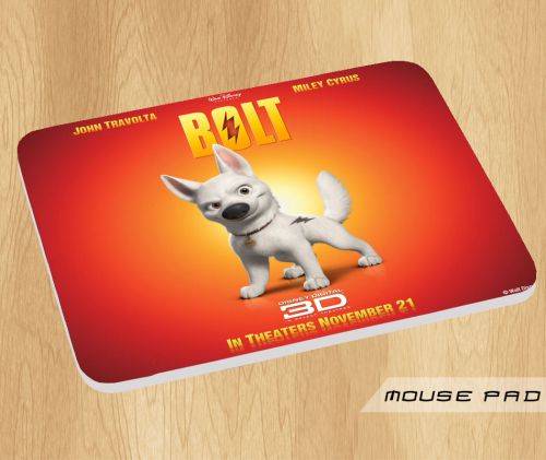 Bolt In 3D Movie Logo Mouse Pad Mat Mousepad Hot Gift