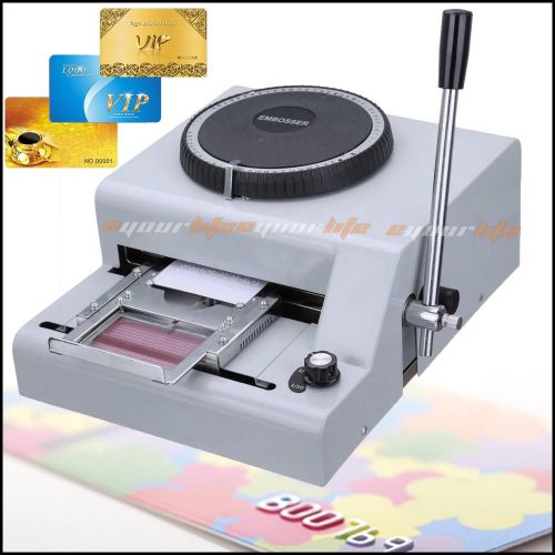 72c embosser machine letters manual pvc card credit stamping embossing hj8sa# for sale