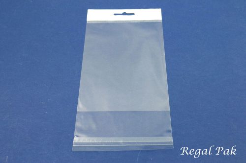Clear opp bag with hanging header (100 pieces in a pack) 4&#034; x 6&#034; for sale