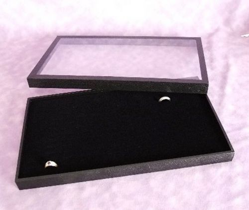 CLEAR REMOVABLE TOP 144 RING DISPLAY CASE