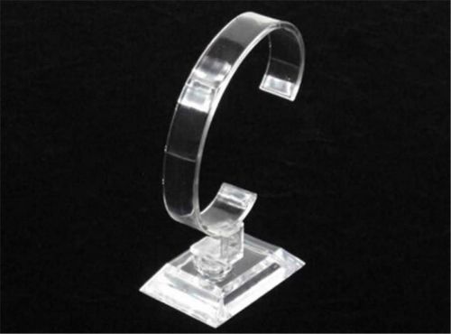 2pcs clear acrylic bracelet watch display holder stand rack retail shop showcase