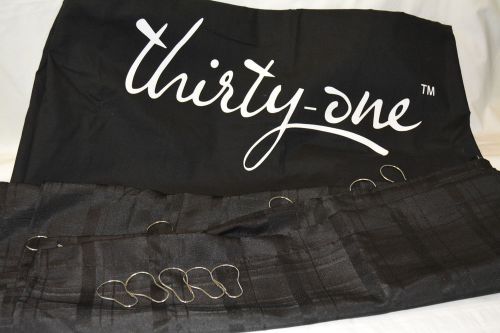 Thirty-One Gifts 31 Consultant Tablecloth and Black Shower Curtain w/ Bag Rings