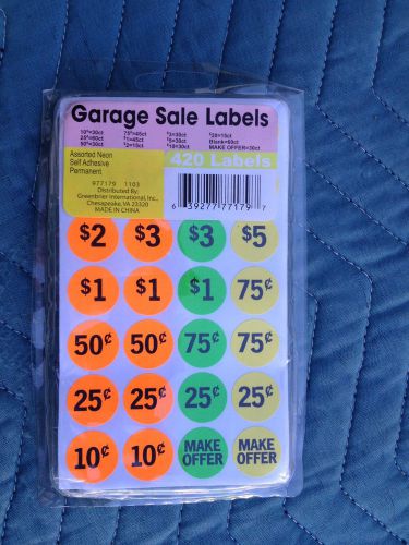 Garage Sales Labels