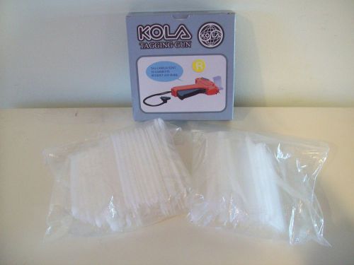 Kola Yellow Plastic Price Small Tag Gun in Box Extra White Barbs New * US SELLER