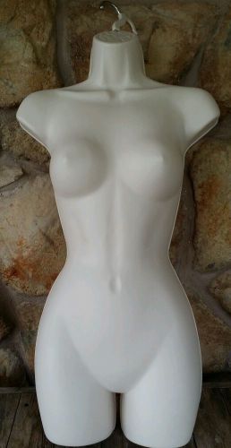 Long hollow female torso sz small- medium hanging mannequin