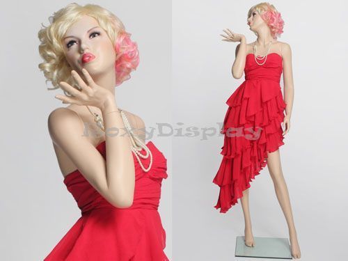 Sexy Female Fiberglass Mannequin Marilyn Monroe Style Dress Form #MZ-MONROE4