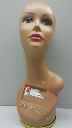 USED MANNEQUIN HEAD WIG HAT DISPLAY HOLDER BUST #2