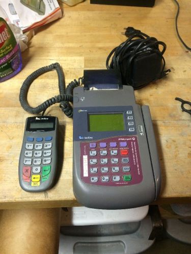 Verifone Omni 3200 Soft Pay with Accessories ~ Works fine