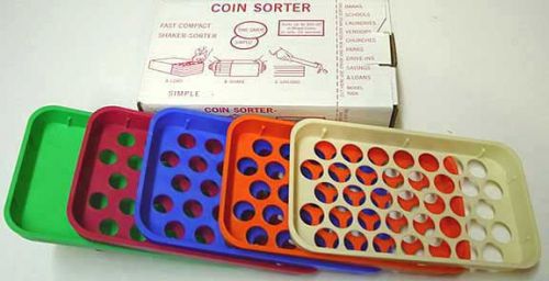 Set of coin sorting trays for sale