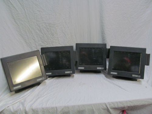 Lot of Four Dynova Touchscreen Monitor All In One With Credit Card Swipe
