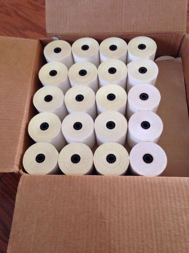Lot of 20 2ply POS/Cash register receipts Calculator tape paper rolls 3&#034;X100ft