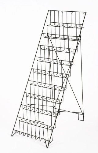 New 10 Tiers Wire Literature Rack 47&#034;H Magazine Stand Header Holds 20 Catalogs B