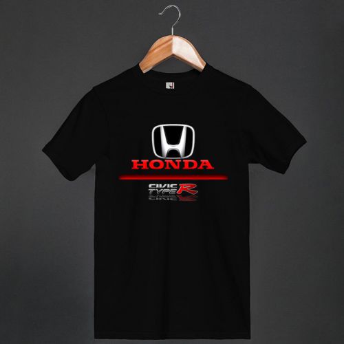 New Honda Civic Type R Logo Black Mens T-SHIRT Shirts Tees Size S-3XL