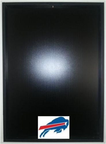 Jersey Display Case Frame Black Football Buffalo Bills Logo Decal Incl NEW