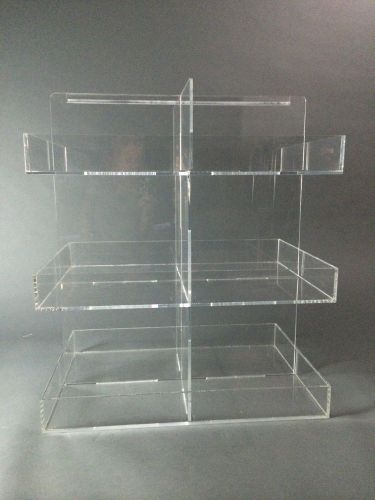 Three Tier, Six Compartment Large Acrylic Display