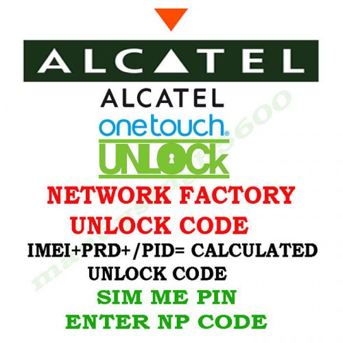 Public-Mobile factory unlock code Alcatel OneTuch POP Icon 7040T / 7040F / 7041D
