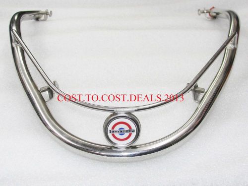 LAMBRETTA GP DL FRONT BUMPER CRASHBAR MUDGUARD STAINLESS STEEL CHROME CRASH BAR