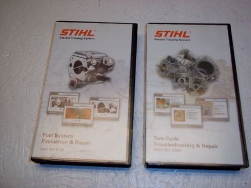 2 USED TWICE STIHL SERVICE TRAINING vcr FUEL SYSTEM REPAIR TWO CYCLE TROUBLE