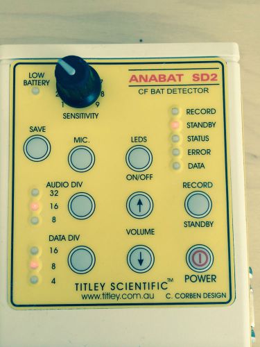 Tiltey scientific anabat bat monitoring eco-lation w/ microphone. for sale