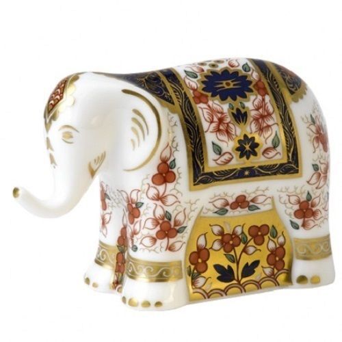 New Royal Crown Derby 1st Quality Imari Elephant Infant Paperweight