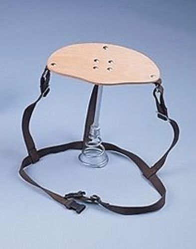 Strap on milking stool wooden seat &amp; harness spring dairy cow sheep goat garden for sale