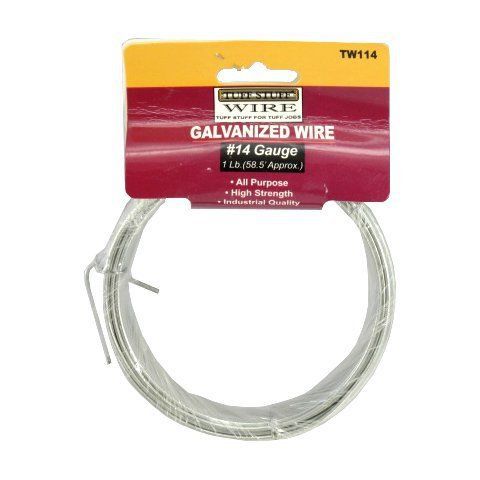 1 lb. coil 14-gauge x 58&#039; galvanized tie wire for sale