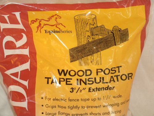 NEW Wood Post Ext Tape Insulator by Dare # 2338-25W / 3 1/2&#034;extender MADE IN USA