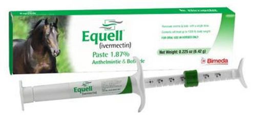 Equell Horse Dewormer Ivermectin Paste Tapeworms *6 Tubes* Equine Pinworms