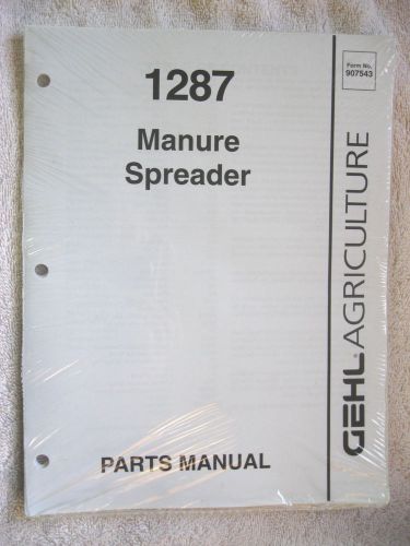 1997 gehl 1287 manure spreader parts manual for sale