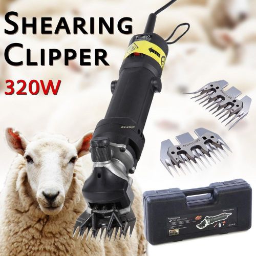 NEW 320W Electric SHEEP / GOATS SHEARING CLIPPER SHEARS+ Curling blades