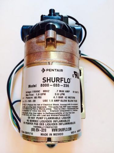 Shurflo on demand ag spray pump #8000-033-236  115 vac 60 psi 1.05 gpm for sale