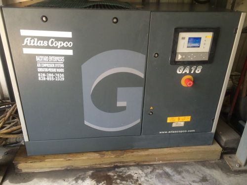 Atlas Copco GA18 Rotary Screw Air Compressor 25 HP