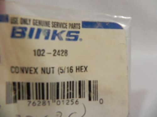 Binks 102-2428 Convex Nut 5/16 Hex PO ~ New Old Stock