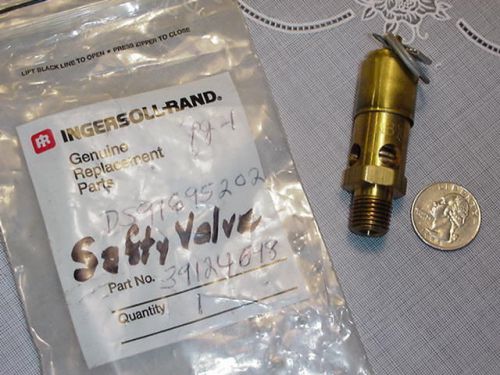 IngerSoll-Rand GENUINE Replacement Part No. 39124698 Brass Safety Valve NEW!