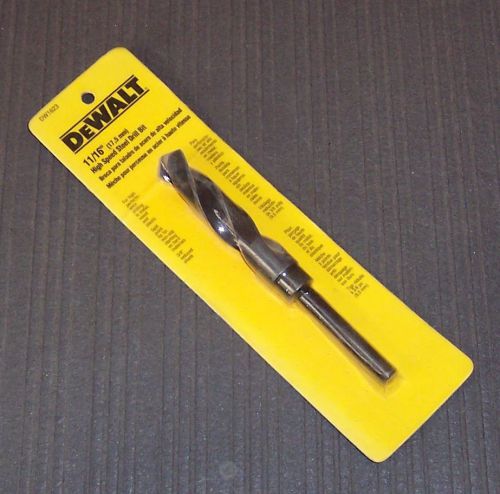 Dewalt dw1623 11/16&#034; reduced shank black oxide drill bit - 3/8&#034; shank for sale