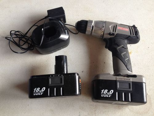 Crafstman 18 volt cordless drill 3/8 drill driver charger set