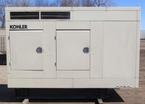 61kw kohler / john deere diesel generator / genset - 416 hrs - load bank tested for sale