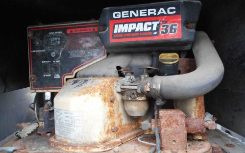 Generac impact np-36g 3600 watt single phase gas powered generator for sale