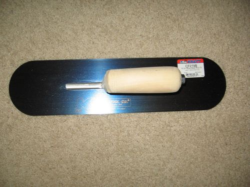 16&#034; x 4&#034; blue steel pool trowel - concrete tool made in the usa for sale