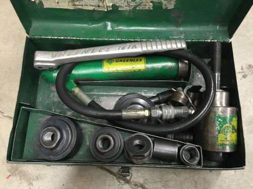 Greenlee 767a ram &amp; hand pump hydraulic driver kit, preowned for sale