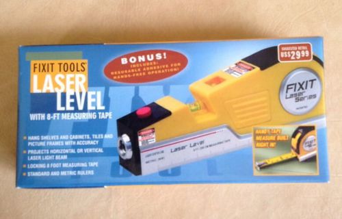 Laser Level With 8 Foot Measuring Tape. NIP Never Opened Or Used.
